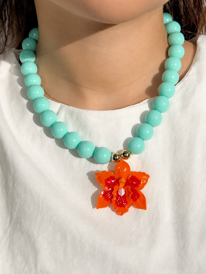Collar Funky Orchid